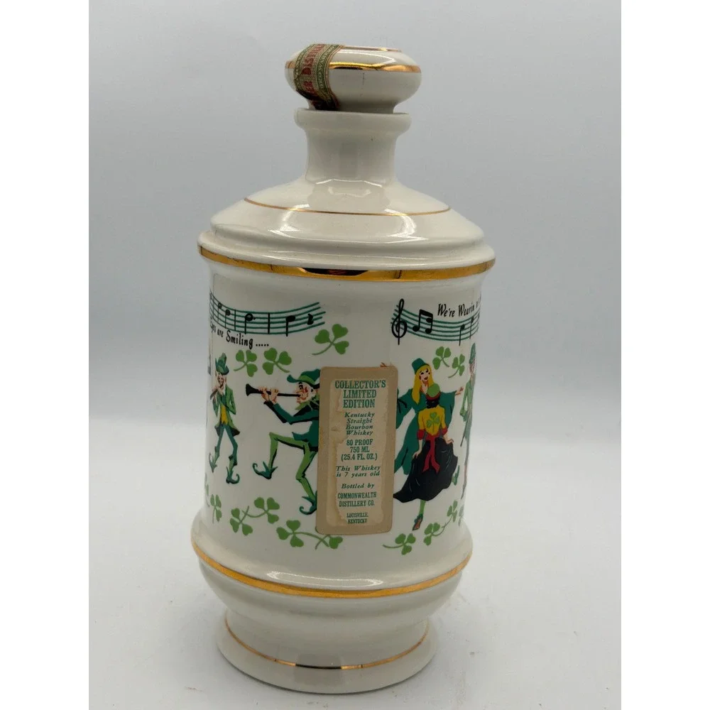 1984 Old Commonwealth St Patrick's Day Decanter Vintage Cumberland JP Van Winkle